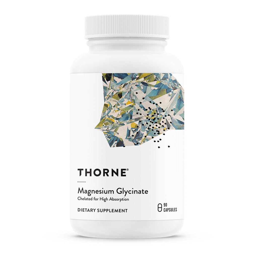 THORNE - Magnesium Glycinate - Supports Restful Sleep, Muscle Relaxation, Heart Health & Metabolism* - Chelated Magnesium Capsules - Third-Party Certified - Gluten, Dairy & Soy-Free - 90 Servings - Maple Wellness Supplements