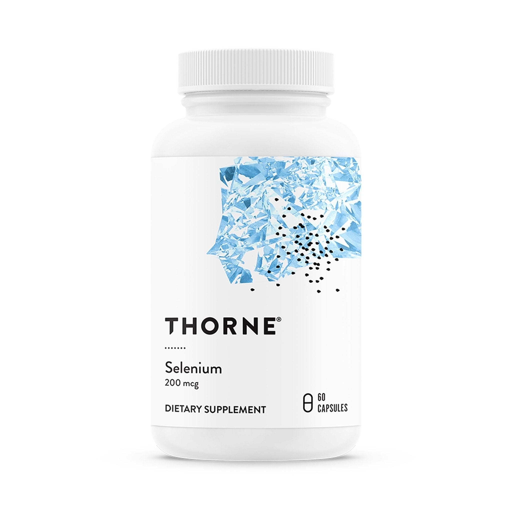 THORNE - Selenium - 200 mcg Selenium Supplement for Antioxidant Support - Supports Thyroid Health, Immune Function & Healthy Aging - Third-Party Certified - Gluten, Dairy & Soy-Free - 60 Capsules - Maple Wellness Supplements