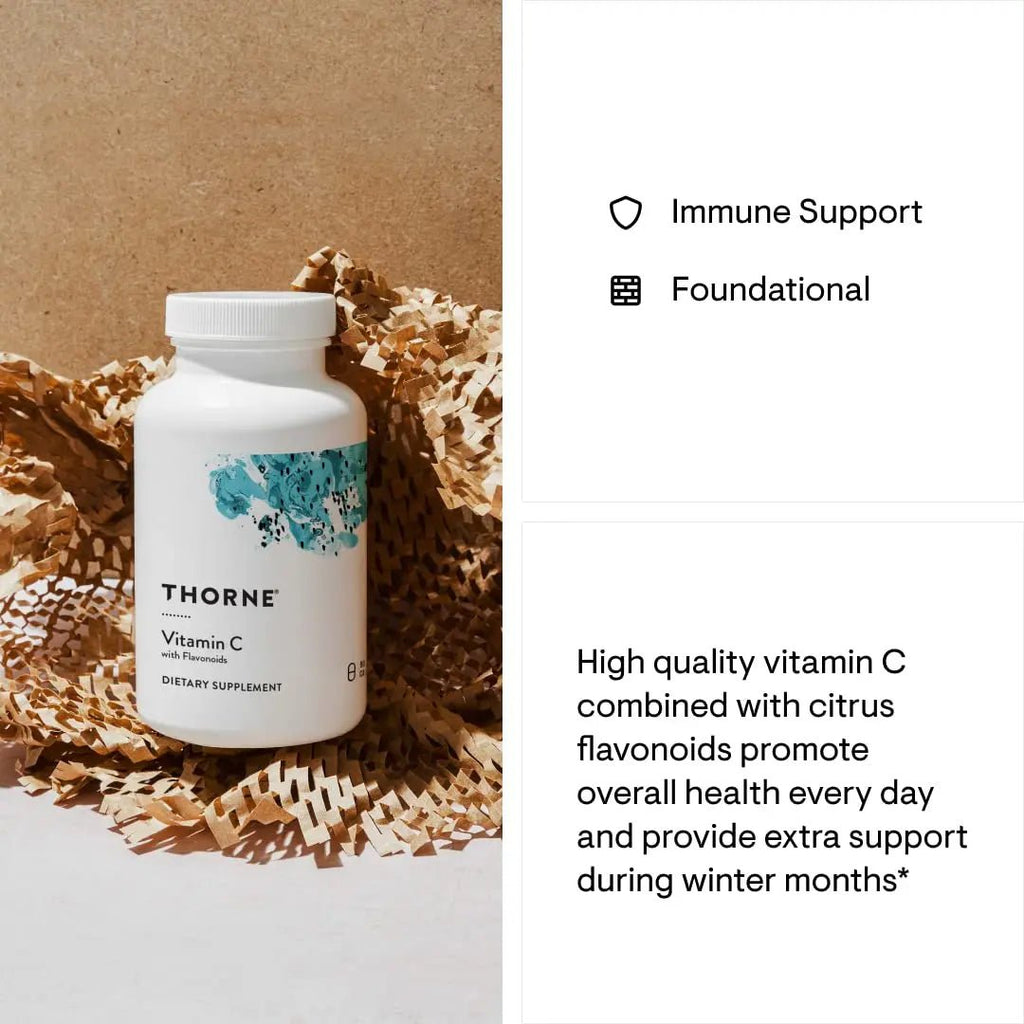 THORNE Vitamin C - Blend of Vitamin C and Citrus Bioflavonoids from Oranges - Support - TrustMedUSA
