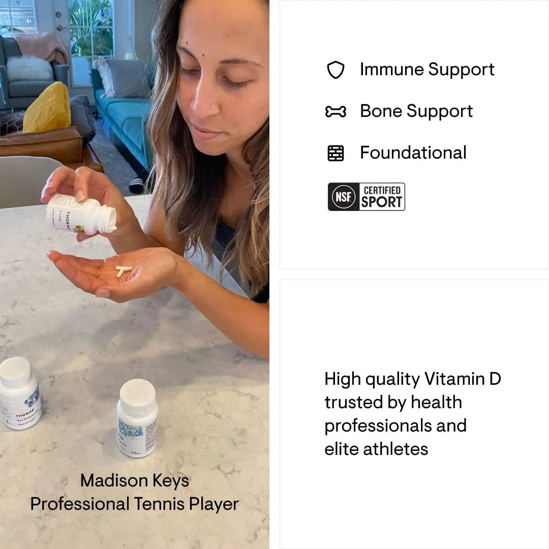 THORNE Vitamin D-5000 - Vitamin D3 Supplement - Support Healthy Bones, Teeth - TrustMedUSA