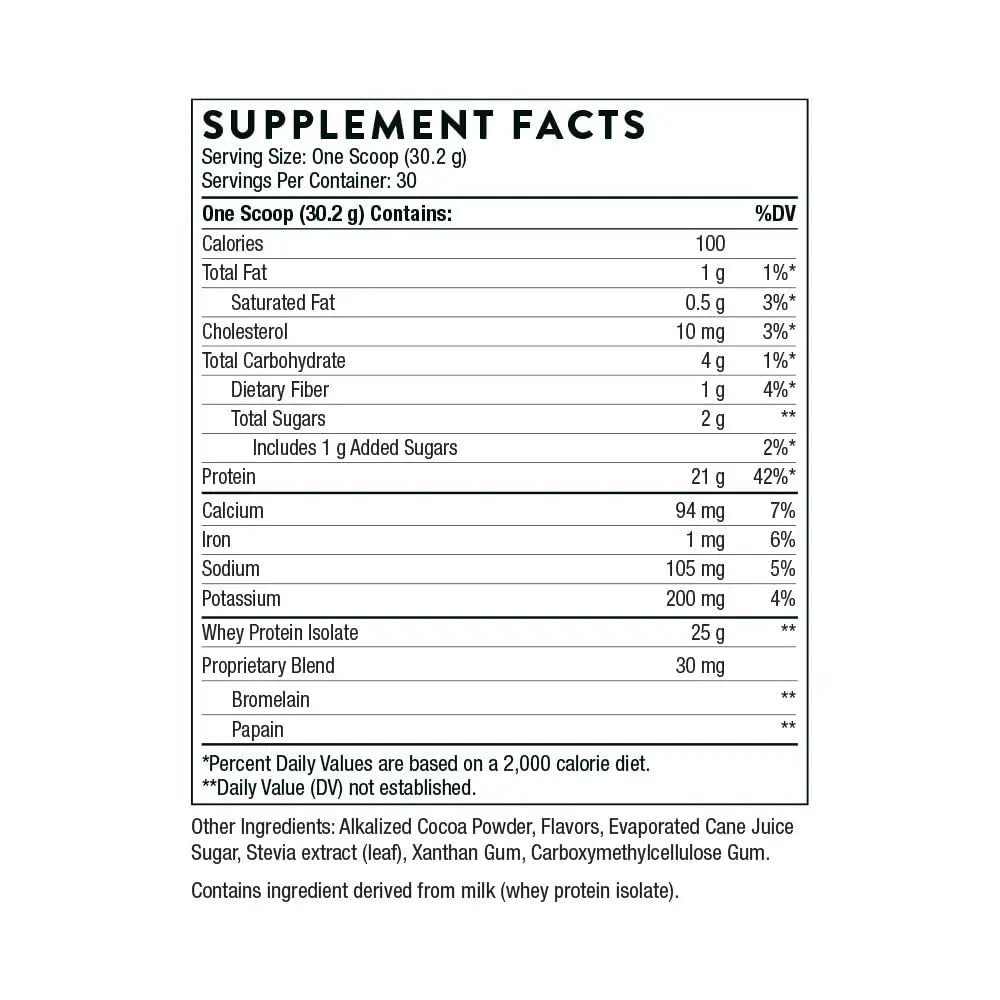 THORNE Whey Protein Isolate - 21 Grams of Easy-to-Digest Whey Protein Powder - TrustMedUSA