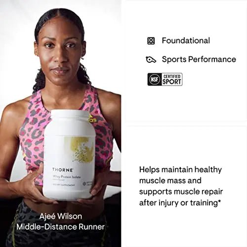 THORNE Whey Protein Isolate - 21 Grams of Easy-to-Digest Whey Protein Powder - NSF - TrustMedUSA