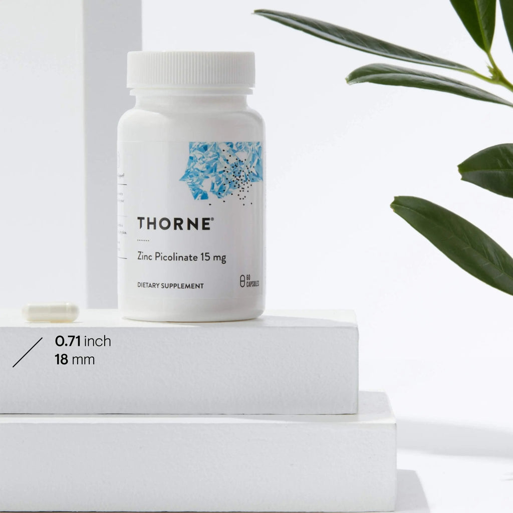 Thorne Zinc Picolinate 15mg - Highly Absorbable Zinc Supplement - Supports Wellness - TrustMedUSA