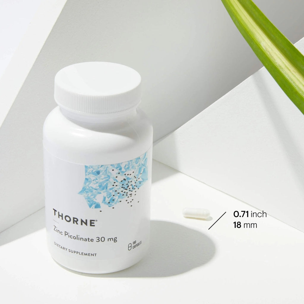 Thorne Zinc Picolinate 30 mg - Well-Absorbed Zinc Supplement for Growth and Immune - TrustMedUSA