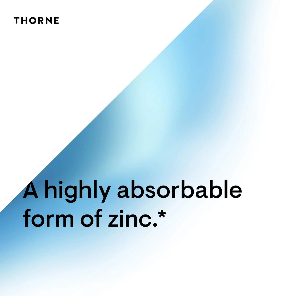 Thorne Zinc Picolinate 30 mg - Well-Absorbed Zinc Supplement for Growth and Immune - TrustMedUSA