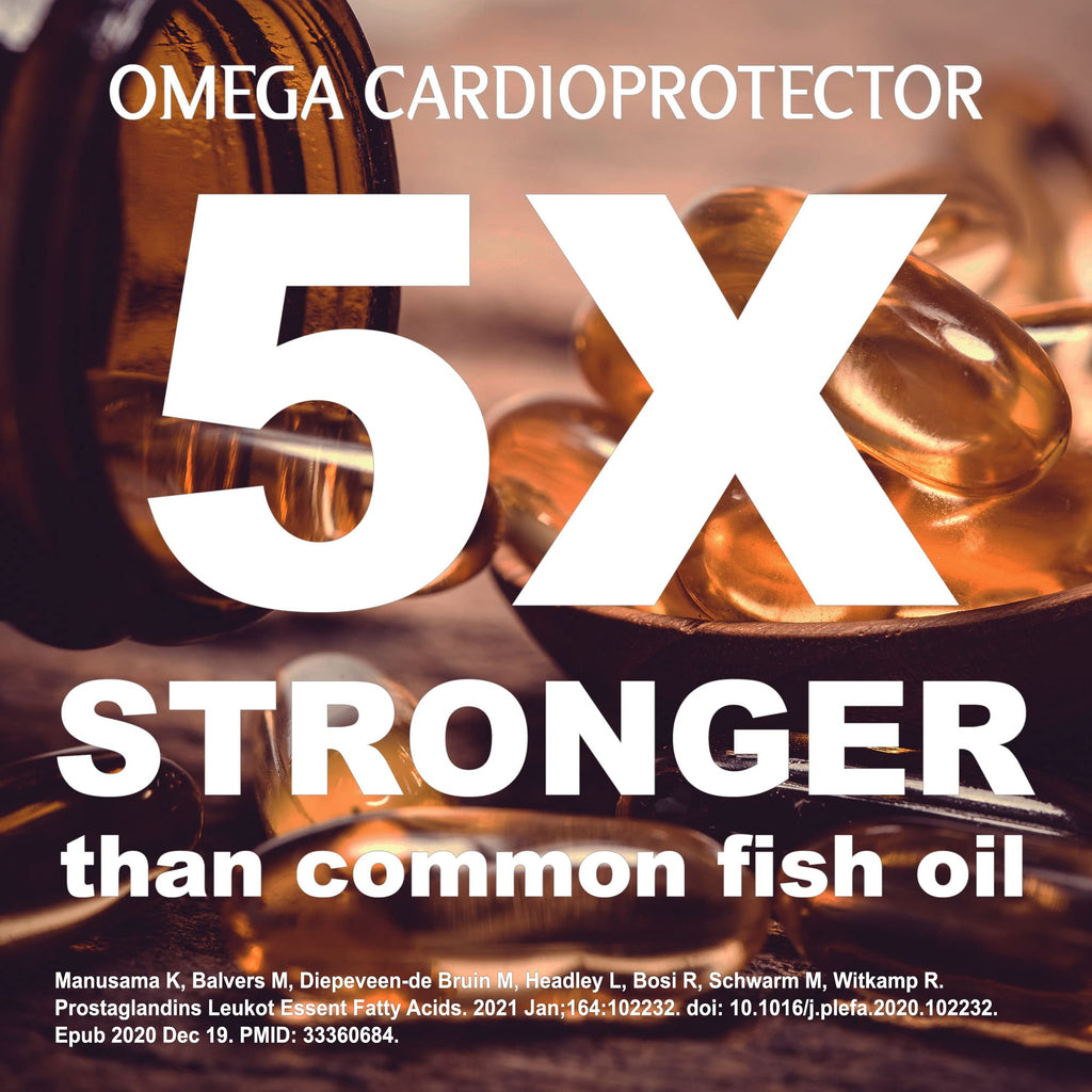 Thrivous Omega Cardioprotector – Advanced Heart & Circulation Support Supplement with AvailOm Omega-3, Garlic, Gotu Kola, Oligopin Pine Bark – 60 Vegan Capsules - TrustMedUSA
