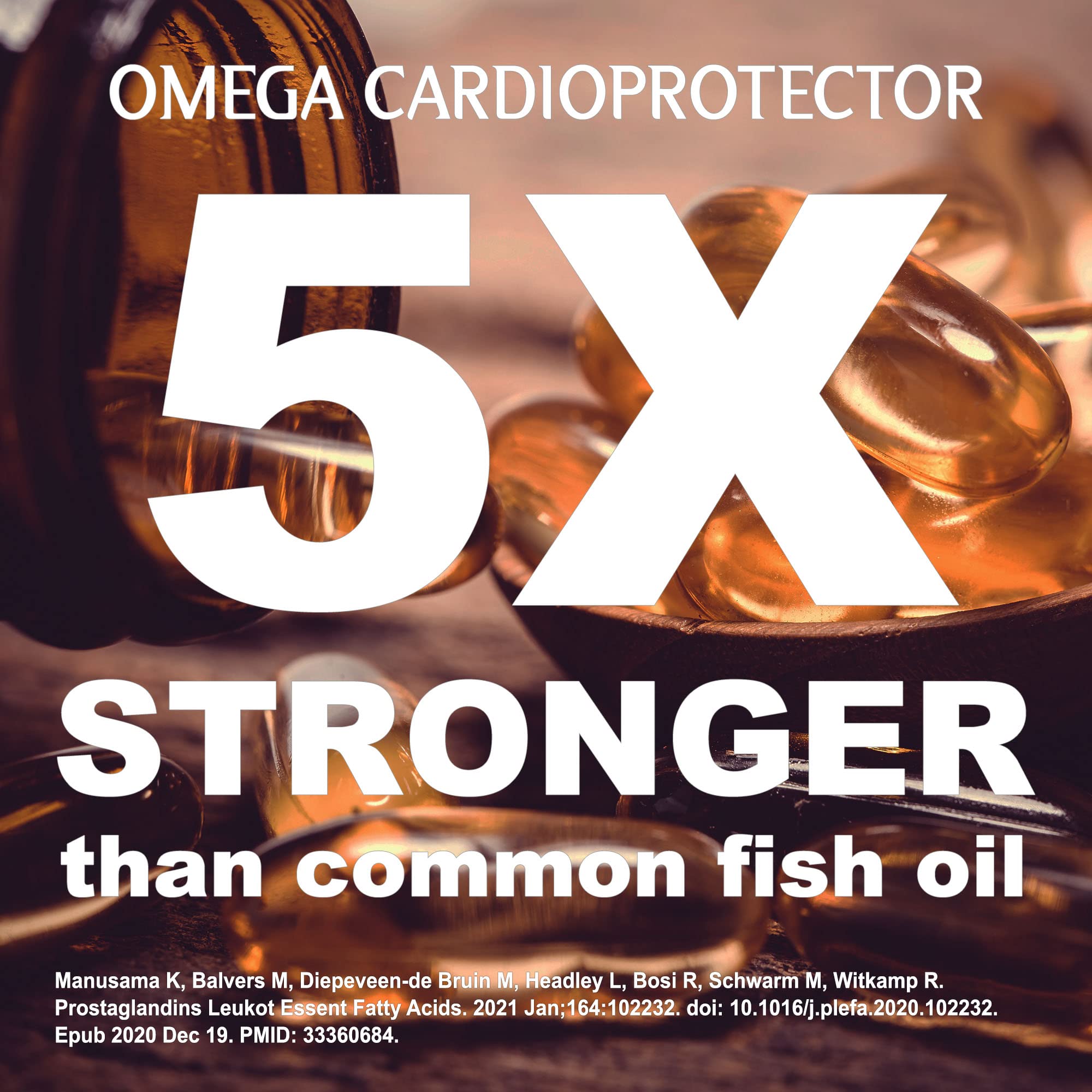 Thrivous Omega Cardioprotector – Advanced Heart & Circulation Support Supplement with AvailOm Omega-3, Garlic, Gotu Kola, Oligopin Pine Bark – 60 Vegan Capsules - TrustMedUSA