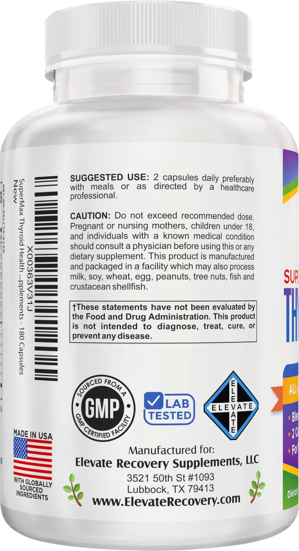 Thyroid Support (3-Month) Supplement All-in-1 with 14 Active Ingredients in 1 Formula | Thyroid Health Support Supplements | Women & Men | 90-Day Bulk Supply | 180 Capsules - TrustMedUSA
