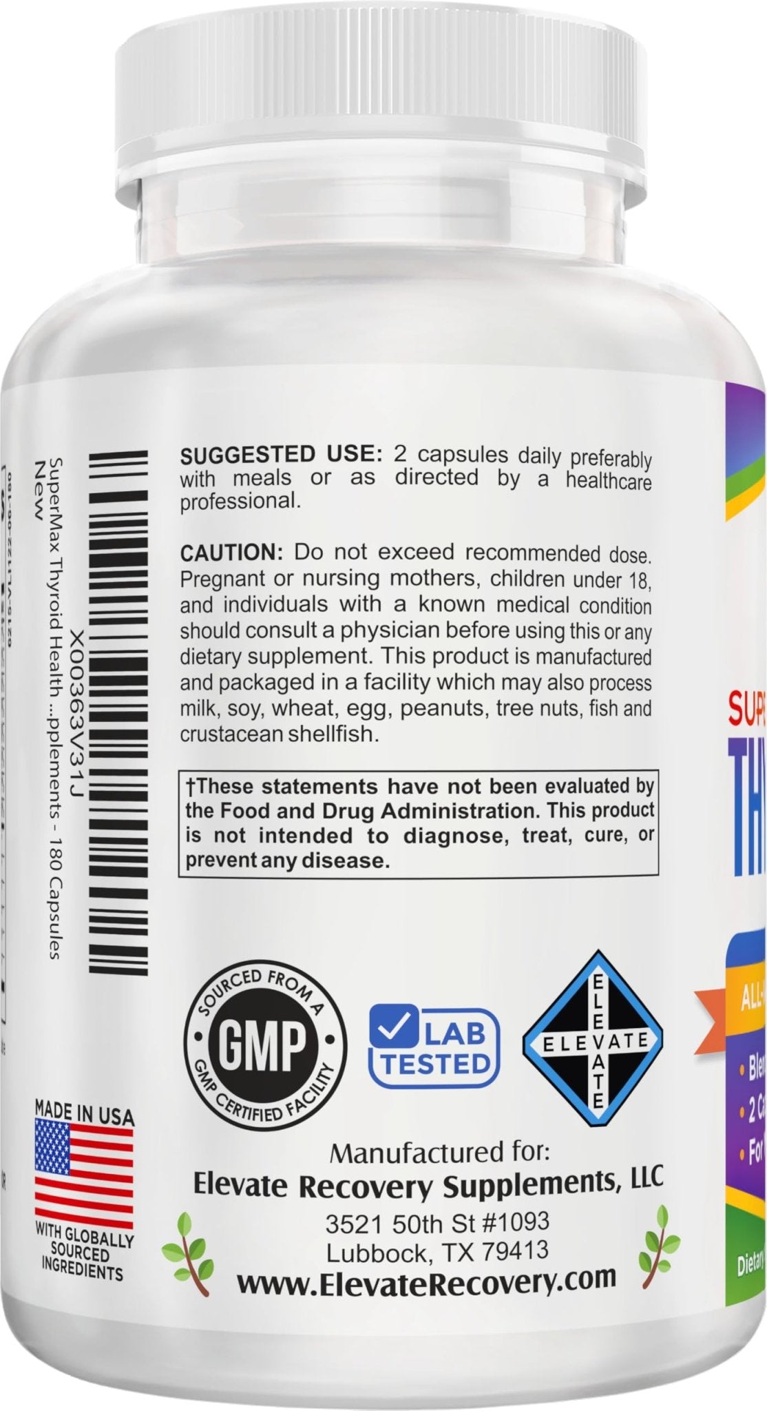 Thyroid Support (3-Month) Supplement All-in-1 with 14 Active Ingredients in 1 Formula | Thyroid Health Support Supplements | Women & Men | 90-Day Bulk Supply | 180 Capsules - TrustMedUSA