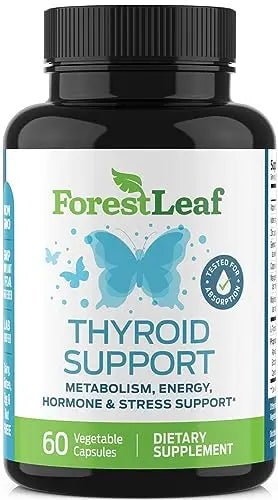 Thyroid Support for Women and Men with Iodine - Energy, 60 Vegetarian - TrustMedUSA