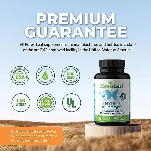 Thyroid Support for Women and Men with Iodine - Energy, 60 Vegetarian - TrustMedUSA