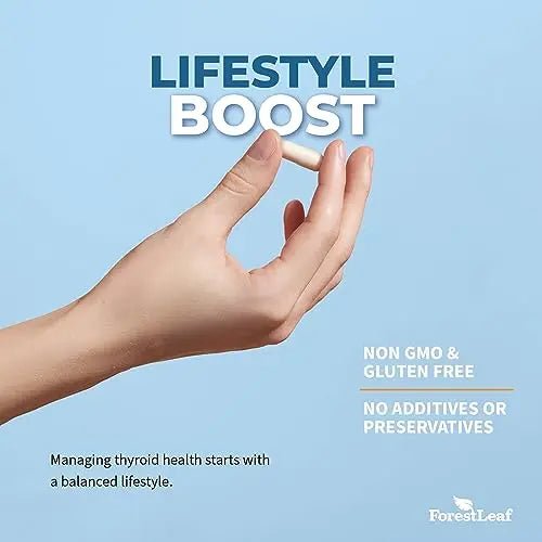 Thyroid Support for Women and Men with Iodine - Energy, 60 Vegetarian - TrustMedUSA