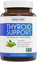 Thyroid Support with Iodine - 120 Capsules (Non-GMO) - TrustMedUSA