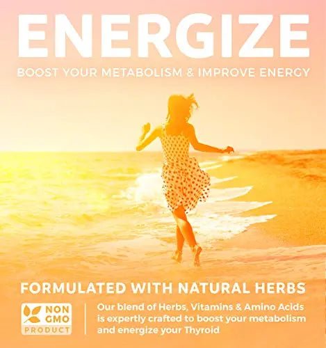 Thyroid Support with Iodine - 120 Capsules (Non-GMO) - TrustMedUSA