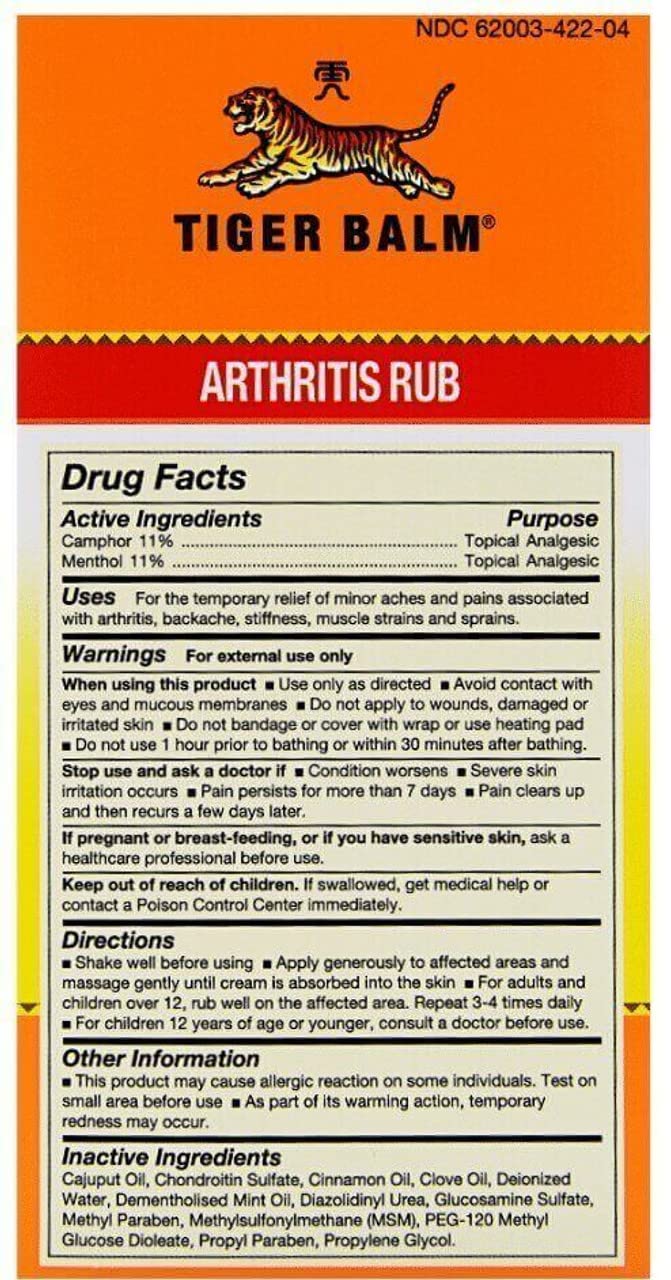 Tiger Balm Balm Arthritis Rub - TrustMedUSA