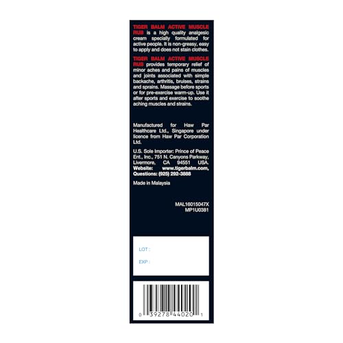 Tiger Balm Muscle Rub, 2-Ounce Tubes (Pack of 6) - TrustMedUSA