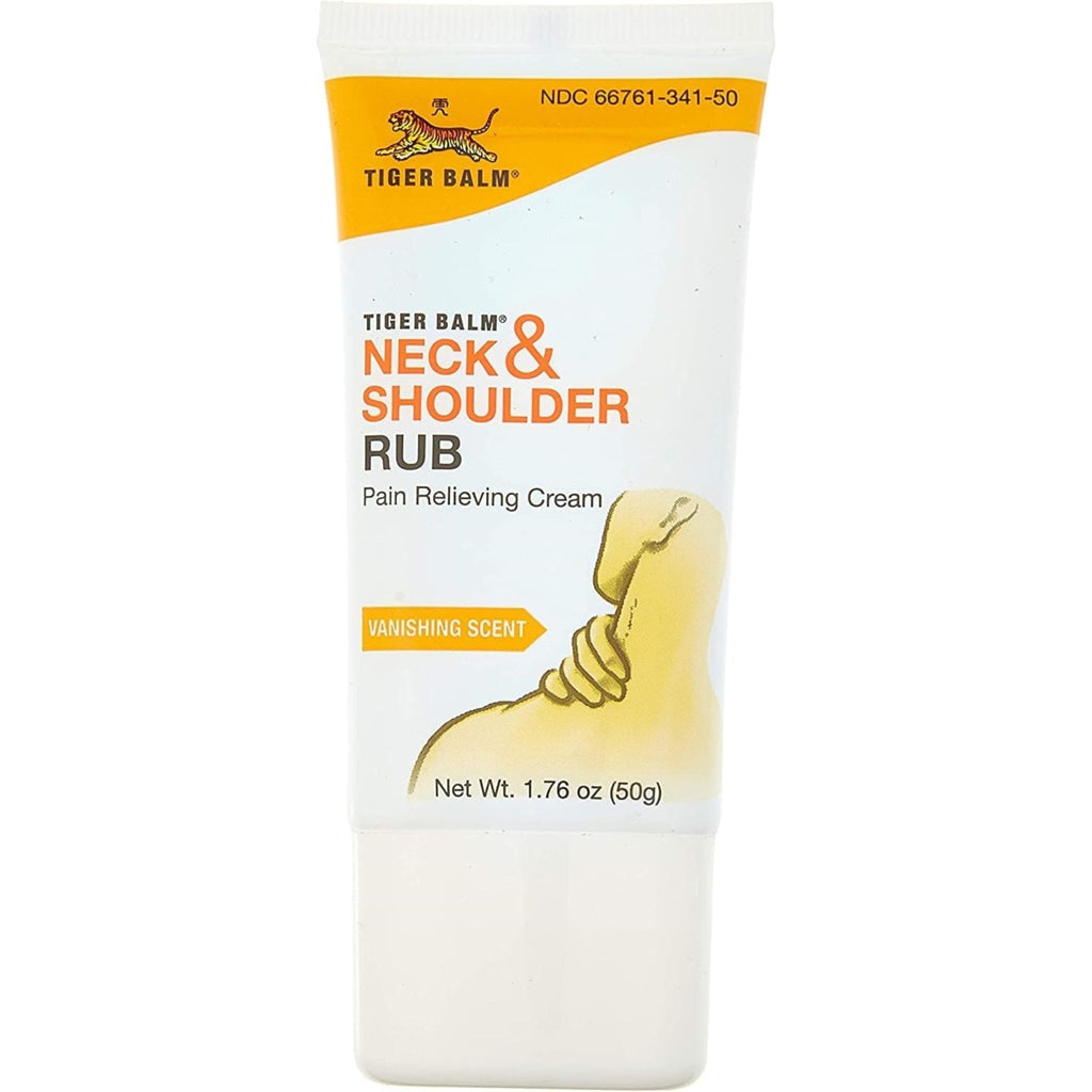 Tiger Balm Neck & Shoulder Rub Vanishing Scent 1.76 oz - TrustMedUSA
