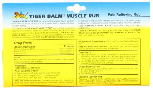 Tiger Muscle Rub Topical Analgesic Cream 2 Ounces (57 g) (Pack of 4) - TrustMedUSA