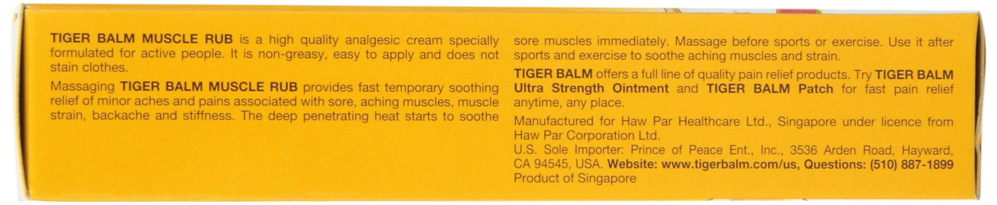 Tiger Muscle Rub Topical Analgesic Cream 2 Ounces (57 g) (Pack of 4) - TrustMedUSA