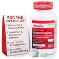 TIME-Cap Labs 225 Caplets Extended Release Acetaminophen 650mg - Pain Reliever & Fever Reducer for Adults, Helps with Headaches, Backaches, Muscle Pain, Toothaches & Menstrual Cramps - TrustMedUSA