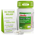 TIME-Cap Labs 365 Tablets Cetirizine HCl 10mg Allergy Relief - Antihistamine for Adults & Children Age 6+, Helps Relieve Sneezing, Runny Nose, Itchy Watery Eyes & Itchy Throat - Maple Wellness Supplements