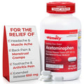 TIME-Cap Labs 400 Caplets Extended Release Acetaminophen 650mg - Pain Reliever & Fever Reducer for Adults, Helps with Headaches, Backaches, Muscle Pain, Toothaches, Arthritis & Menstrual Cramps - TrustMedUSA