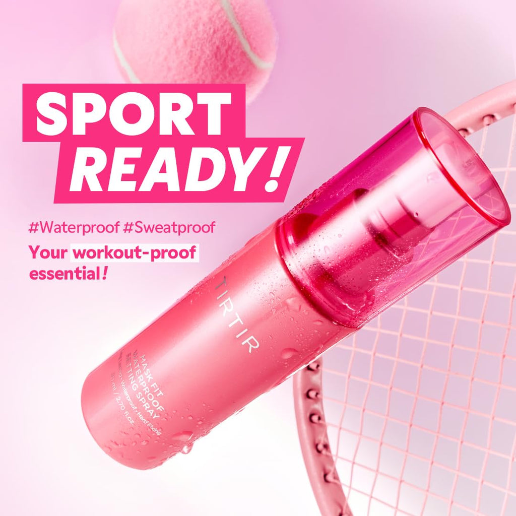 TIRTIR Waterproof Setting Spray – 24 Hour Long Lasting Fix, Sweatproof Water Resistant Makeup Finisher – Ethanol Free, Semi Matte Finish for Oily Skin – Korean Makeup Fixer - TrustMedUSA