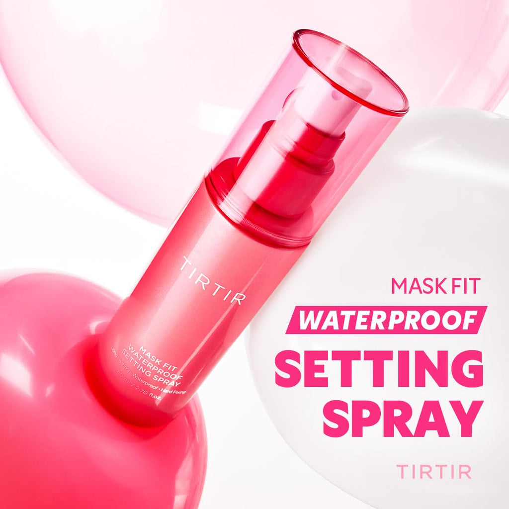 TIRTIR Waterproof Setting Spray – 24 Hour Long Lasting Fix, Sweatproof Water Resistant Makeup Finisher – Ethanol Free, Semi Matte Finish for Oily Skin – Korean Makeup Fixer - TrustMedUSA