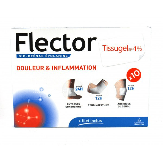 Tissugel Gel 1% - Analgesic & Anti-Inflammatory - 10 Patches - TrustMedUSA