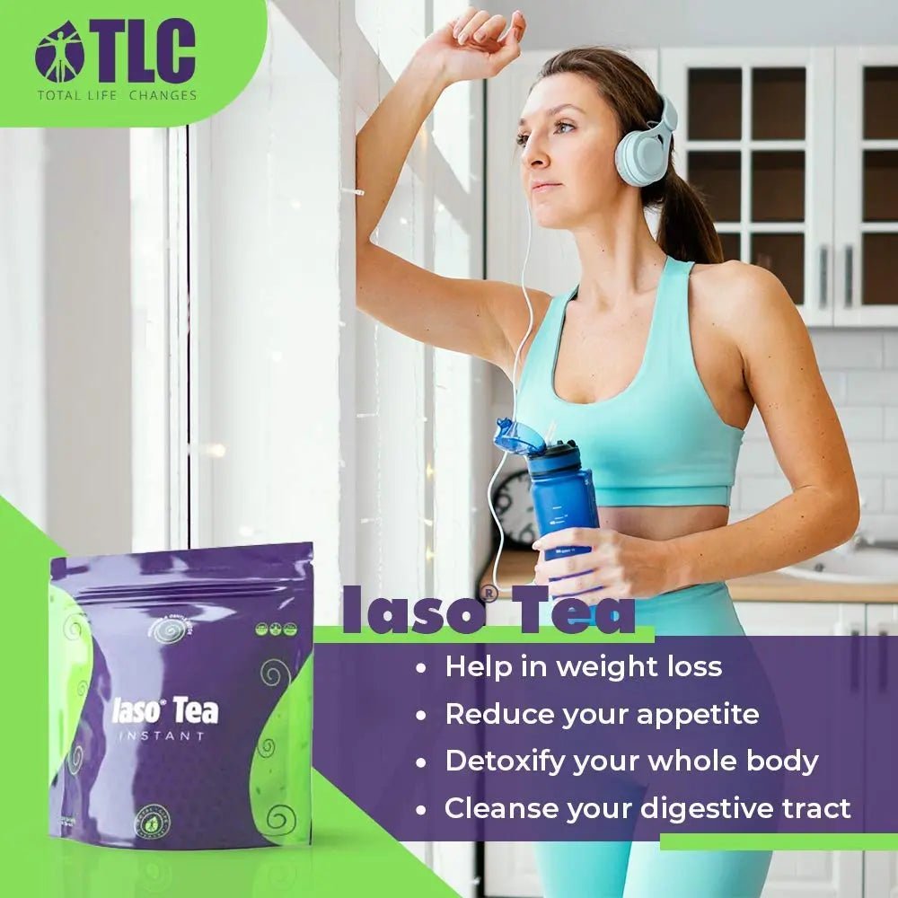 TLC Total Life Changes IASO Natural Detox Instant Herbal Tea - Expiration Date on the Top - TrustMedUSA