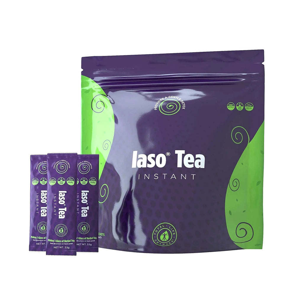 TLC Total Life Changes IASO Natural Detox Instant Herbal Tea - Expiration Date on the Top - TrustMedUSA