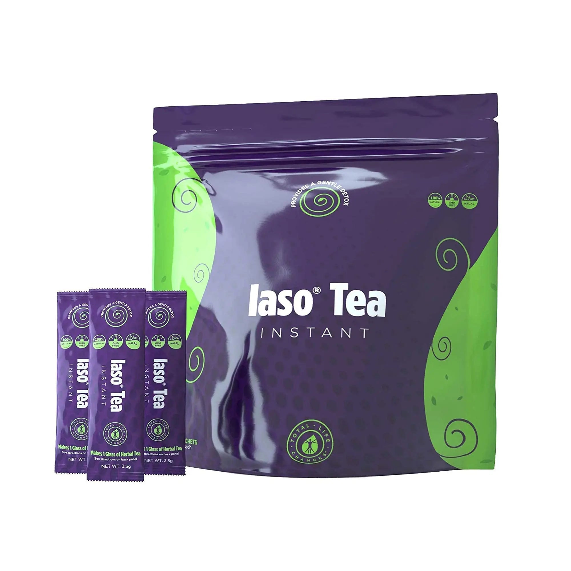 TLC Total Life Changes IASO Natural Detox Instant Herbal Tea - Expiration Date on the Top - TrustMedUSA