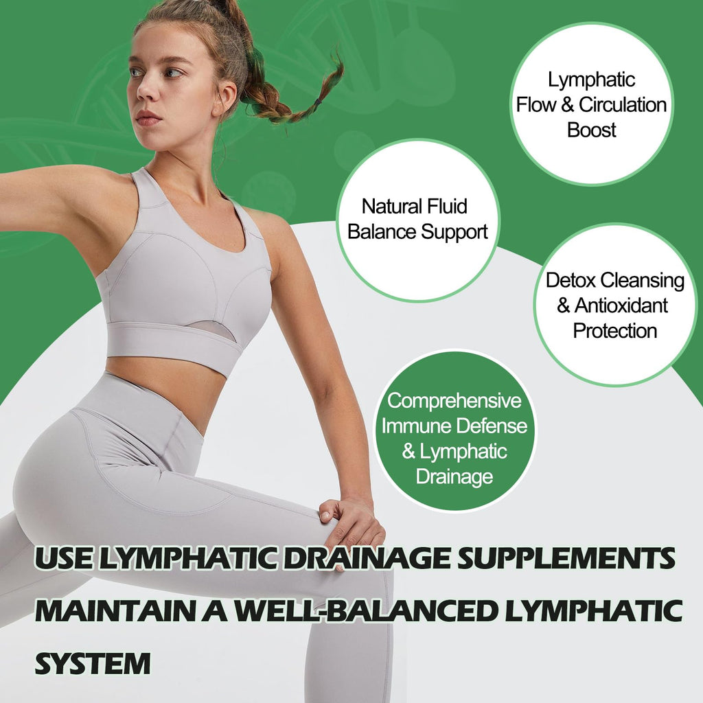 Tnaasmais Lymphatic Drainage Capsules, New Maximum Potency Formula with Dandelion Extract, Lymphatic Drainage Supplement for Fast-Absorbing, Immune Boost, Natural Ingredients, Vegan, 60 Capsules - Maple Wellness Supplements