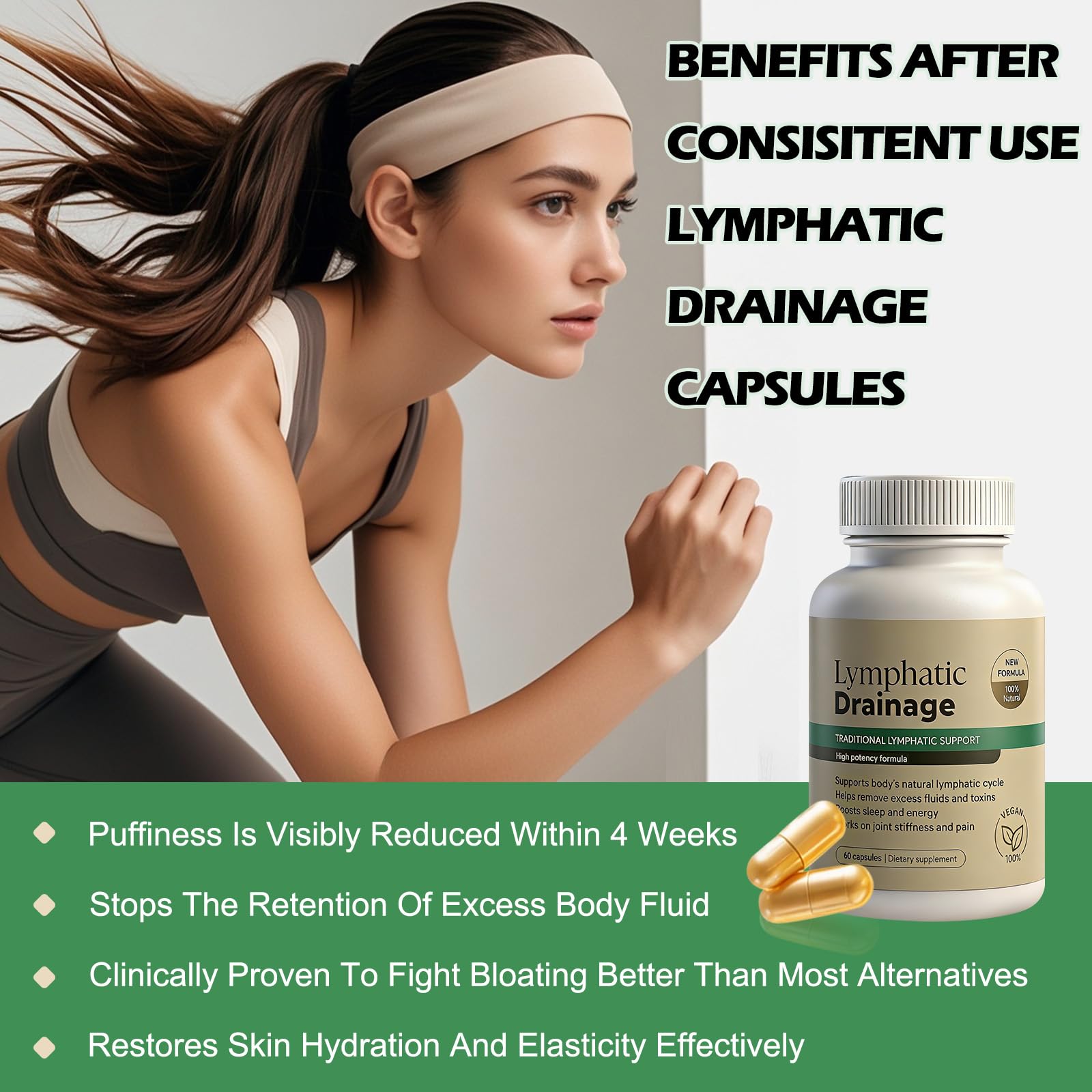 Tnaasmais Lymphatic Drainage Capsules, New Maximum Potency Formula with Dandelion Extract, Lymphatic Drainage Supplement for Fast-Absorbing, Immune Boost, Natural Ingredients, Vegan, 60 Capsules - Maple Wellness Supplements