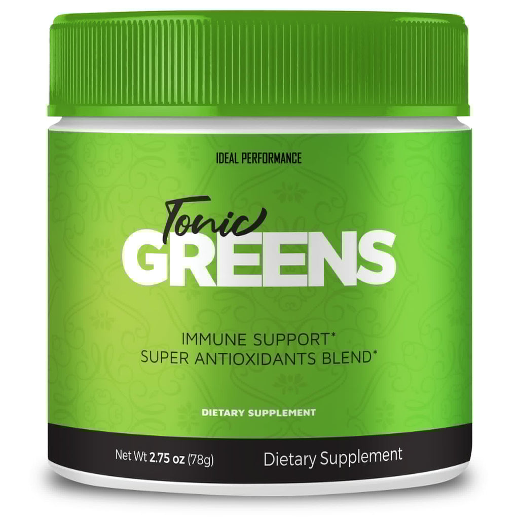 Tonic Greens Powder Vitamin Supplement Advanced Formula - Natural Green Blend Energy Supplement - Maximum Strength, TonicGreens BCAA, Tonic Greens All Natural Formula Powder Support Reviews (1 Pack) - TrustMedUSA