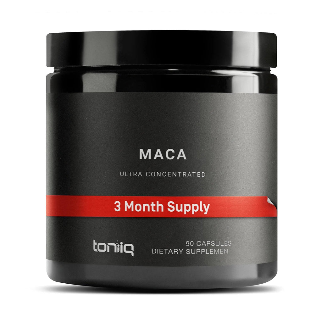 Toniiq 10,000mg 20x Concentrated Extract - Single Origin Wildcrafted Maca Root Capsules - TrustMedUSA