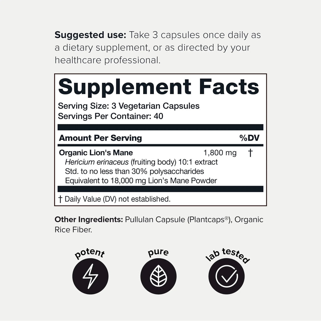 Toniiq 18,000mg 10x Concentrated Ultra High Strength Extract - Made with Organic Lions - TrustMedUSA