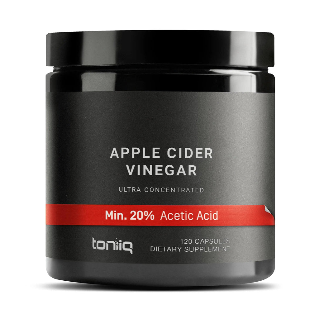 Toniiq 20% Acetic Acid Ultra High Strength Non-GMO Apple Cider Vinegar Capsules - TrustMedUSA