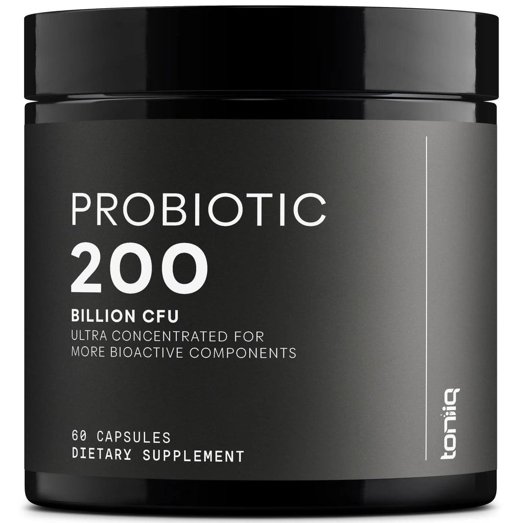 Toniiq 200 Billion CFU Probiotic Supplement 30 Verified Third-Party Tested Strains - Fully Shelf-Stable Probiotics Formula - TrustMedUSA