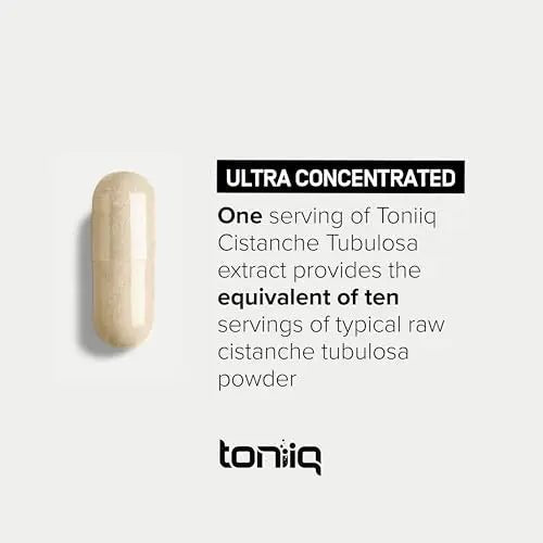 Toniiq Cistanche Tubulosa - (4000mg) Pure Cistanche Supplement for Men - 10x Highly - TrustMedUSA