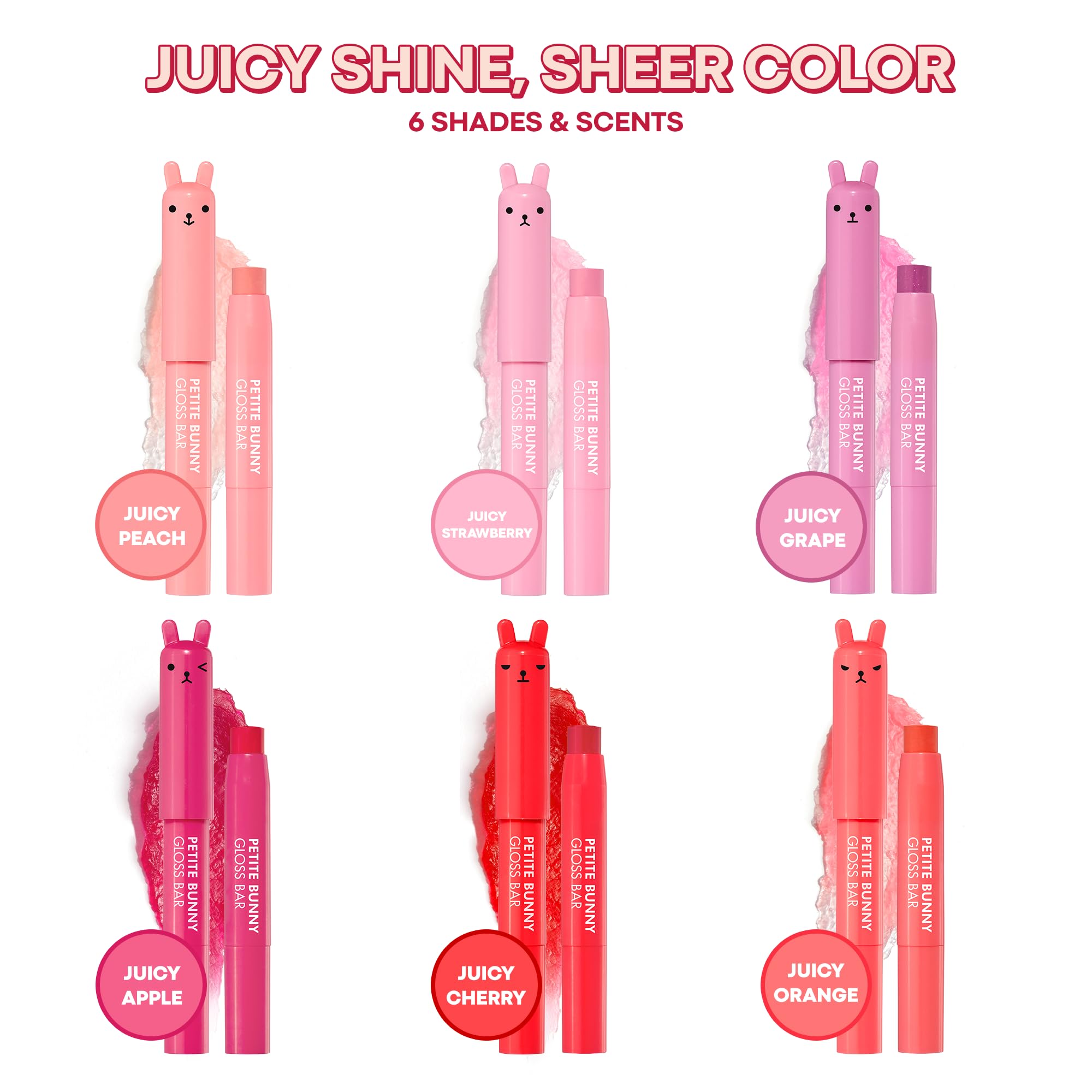 TONYMOLY Petit Bunny Lip Gloss – Easter Basket Stuffer, Cute Bunny Lip Crayon, Hydrating Korean Lip Gloss with Vitamin E for Soft, Juicy Cherry - TrustMedUSA