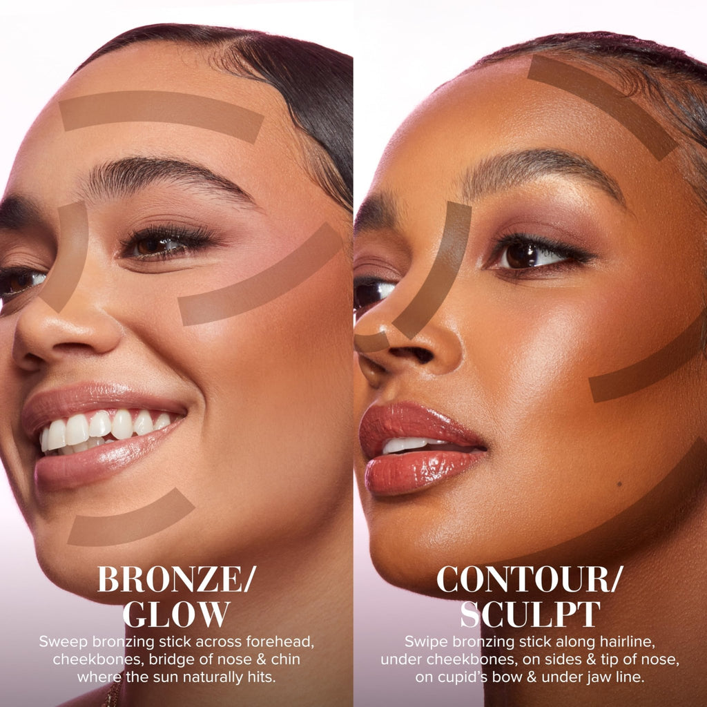 Too Faced Chocolate Soleil Melting Bronzing & Sculpting Stick | Multi-Use, Contour + Cream Bronzer Stick | Lightweight, Satin-Finish with Buildable Coverage, 0.28 Ounce, 0.28 Ounce, Chocolate Souffle - TrustMedUSA