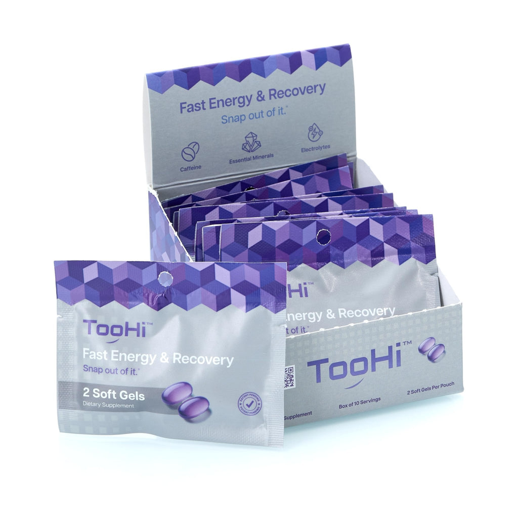 TooHi Reset Softgels - Proprietary Blend with Additional Caffeine (84mg), L-Theanine & Electrolytes | Patent Pending - 10 Doses - TrustMedUSA