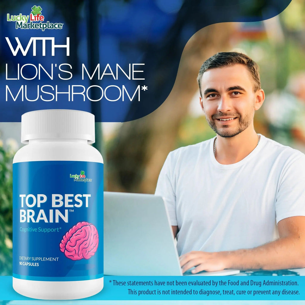 Top Best Brain - Cognitive Support Supplement for Memory, Focus, & Mental Clarity - Promote Improved Concentration, Cognition, & Motivation - Brain Pills for Cognitive Health - Nootropic Formula - TrustMedUSA