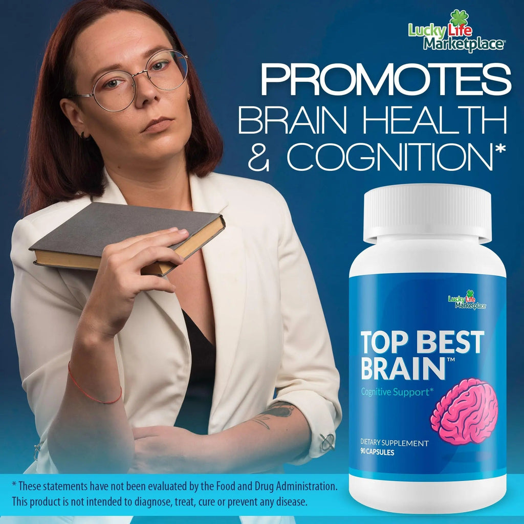Top Best Brain - Cognitive Support Supplement for Memory, Focus, & Mental Clarity - Promote Improved Concentration, Cognition, & Motivation - Brain Pills for Cognitive Health - Nootropic Formula - TrustMedUSA