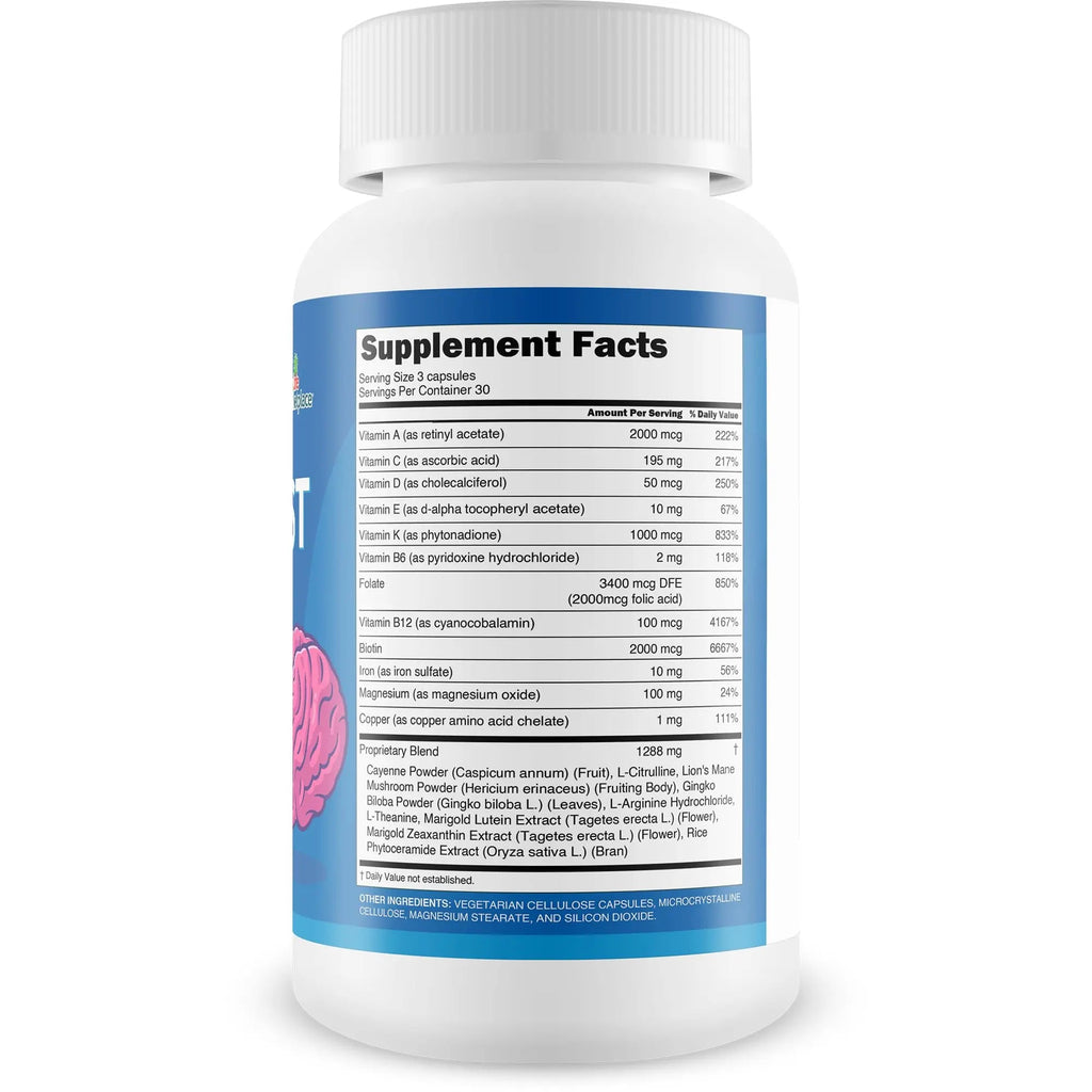 Top Best Brain - Cognitive Support Supplement for Memory, Focus, & Mental Clarity - Promote Improved Concentration, Cognition, & Motivation - Brain Pills for Cognitive Health - Nootropic Formula - TrustMedUSA