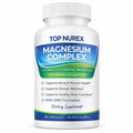 Top Nurex Magnesium Complex 1000 mg, 8-Source Magnesium Blend with Glycinate, Citrate, Malate & Taurate, Vegan Formula, Non-GMO, 90 Capsules - TrustMedUSA