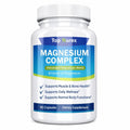 Top Nurex Magnesium Complex 1000 mg, 8-Source Magnesium Blend with Glycinate, Citrate, Malate & Taurate, Vegan Non-GMO Formula, 90 Capsules - TrustMedUSA