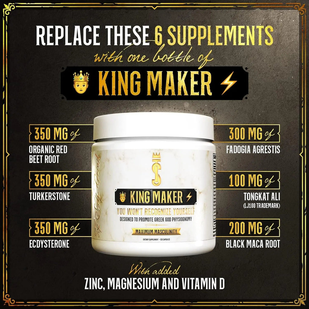 Top Shelf Grind King Maker, 13-in-1 Anabolic Supplement for Men to Increas - TrustMedUSA
