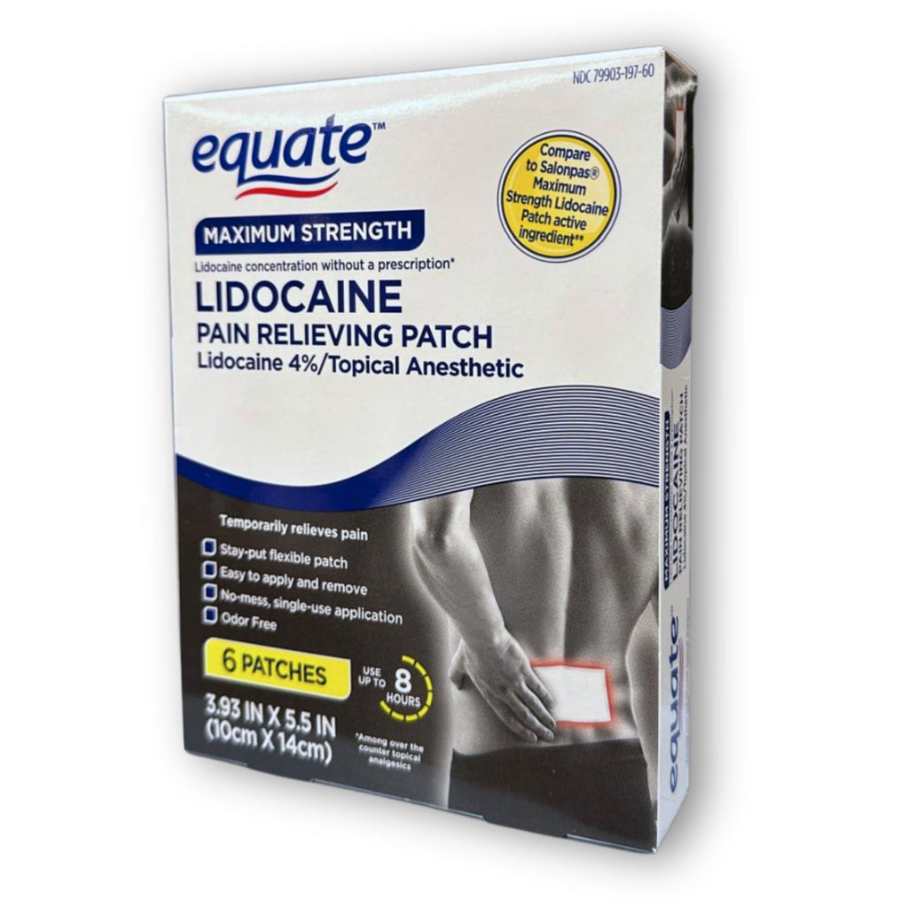 Topical anesthetic 4% Patch- 6 Count (Pack of 1), Boxed By Fusion Shop Store - TrustMedUSA